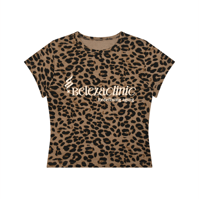 Leopard Print Crop Tee