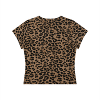 Leopard Print Crop Tee