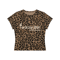 Leopard Print Crop Tee