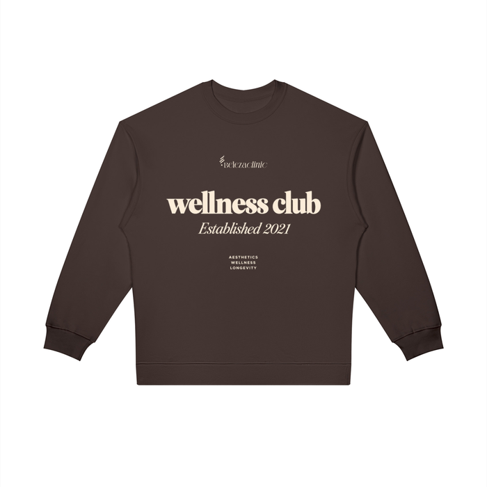 Dark Brown Wellness Club Crewneck